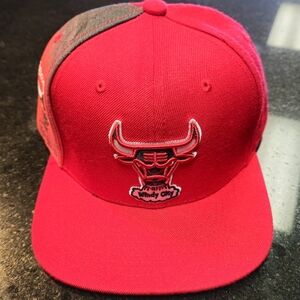 Chicago Bulls NBA Red Snapback Hat New